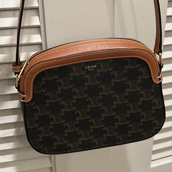 Celine Bags Celine Small Camera Bag In Triomphe Canvas Poshmark
